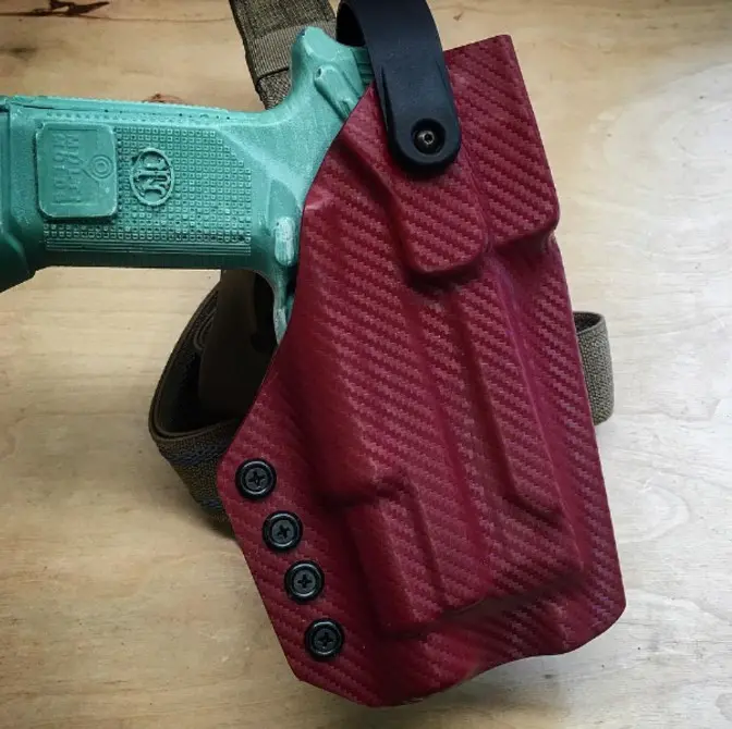 Shire Drop Leg Rig (Right Handed, Local Customer Supplied Pistol (Contact Us First), Black, Yes, Solid Color - Tactical Black, None, Yes, Black)